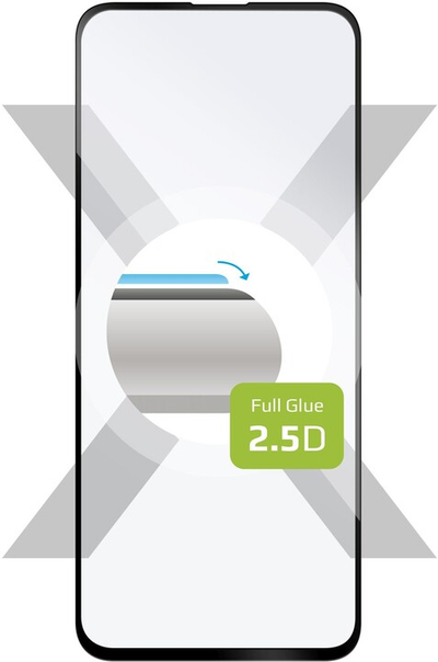 Xham mbrojtës FIXED Full-Cover për Samsung Galaxy A51, zezë