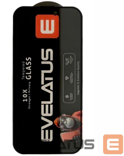 Qelq mbrojtës Evelatus për iPhone 17 Pro Max, Privacy, 3D Full Cover, transparent