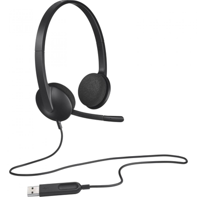 Kufje Logitech H340, USB, mikrofon me anulim zhurme, të zeza