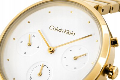 Ora dore Calvin Klein 25200284, analoge, çelik inox, ngjyrë ari