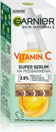 Serum fytyre Garnier Skin Naturals Vitamin C, kundër njollave, 30ml