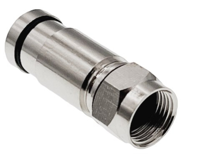 Konektor kompresioni F Alantec WTR455, RG6, diametër 4.55 mm, argjendtë