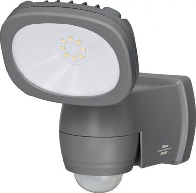Dritë sigurie Brennenstuhl me bateri, PIR, LED 440 lm, sensor lëvizjeje 180°, e zezë