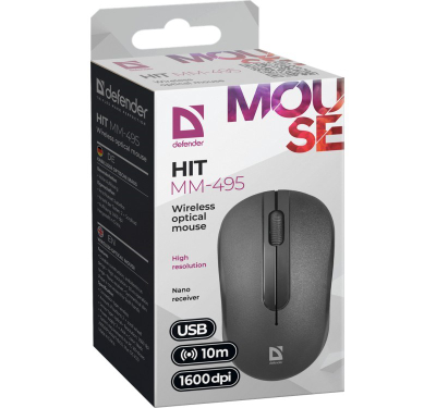 Maus wireless Defender HIT MM-495, i zi