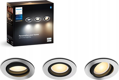 Spot i futur Philips Hue Milliskin, LED 12.6W, GU10, i bardhë