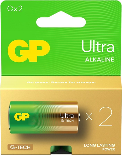 Алкални батерии GP Ultra C, пакување 2 парчиња, GPPCA14AU067