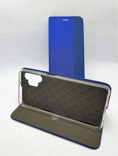 Këllëf libri Vennus Book Carbon për Xiaomi Redmi Note 13 Pro Plus 5G, me magnet, me mbajtëse, blu