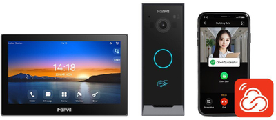 Video interfon Fanvil I60 I504W, SIP, WiFi 2.4G 5G, gri