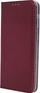 Këllëf libri Xiaomi Redmi Note 12 4G, lëkurë eco, me xhep për karta, burgundy