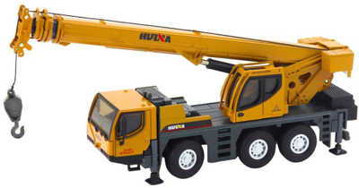 Lodër vinç ndërtimi Huina Crane 1:50, pjesë metalike, për koleksionistë, shumëngjyrëshe