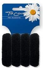 Lidhëse flokësh Top Choice Corrugated 22531, set me 4 copë, poliester, shumëngjyrëshe