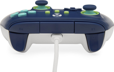 Gamepad PowerA me kabllo për Xbox Series X|S, USB, 3 m, blu Mariner