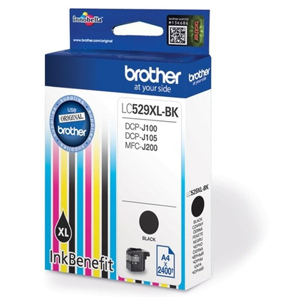 Ngjyrë për printer Brother LC529XLBK, 2400 faqe, e zezë