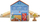 Дрвена играчка воз Fisher Price Томас Wooden Railway Duck Pond Crossing, дрвен сет, за деца