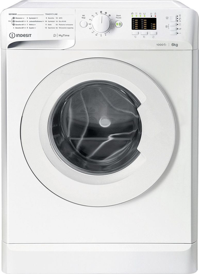 Lavatriçe Indesit MTWSA 61051, e bardhë
