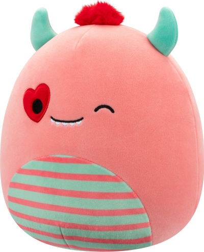 Lodër pelushi Squishmallows Monster Willett, 30 cm, shumë e butë, shumëngjyrësh