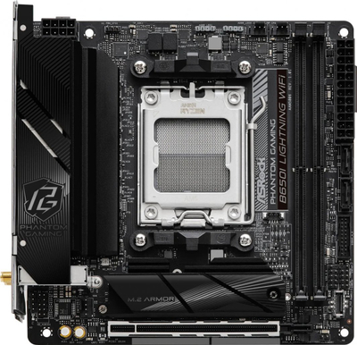 Pllakë amë ASRock B650I, AMD B650, Socket AM5, 2 slota, Bluetooth, Wi-Fi 6, Mini ITX