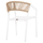 Kolltuk alumini Miri 57x63x82Hcm (HM5891.22), bardhë/ bezhë