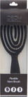 Furkë flokësh ISO Professional OSOM99572, ovale, najlon, e zezë