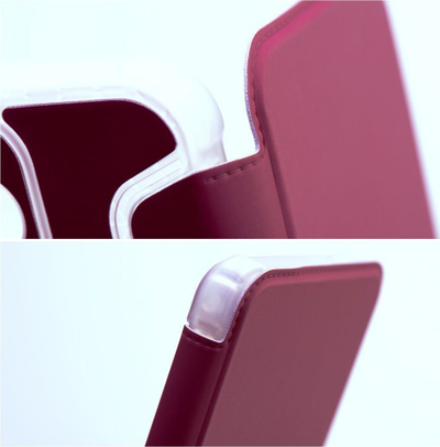 Kapak-libër për telefon Xiaomi Redmi 9C 9C NFC, TPU PU, me magnet, ngjyrë magenta
