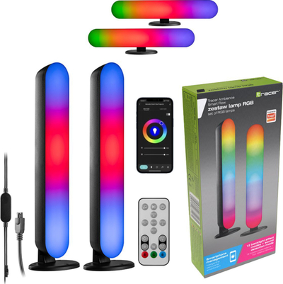 Lampë tavoline Tracer TRAOSW47245, RGB, 12 mënyra ndriçimi, e zezë