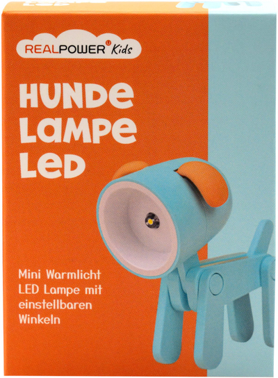 Elektrik dore RealPower Animal Flashlight Blue Dog, LED, për kalamaj, blu