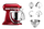 Mikser planetar KitchenAid Artisan 5KSM175PSECA, 4.8L, metal, i kuq