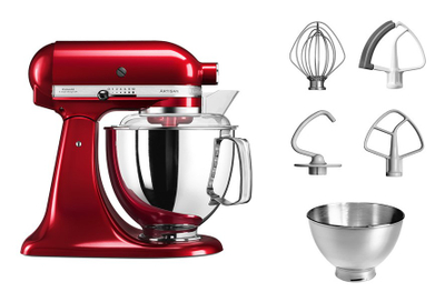 Mikser planetar KitchenAid Artisan 5KSM175PSECA, 4.8L, metal, i kuq