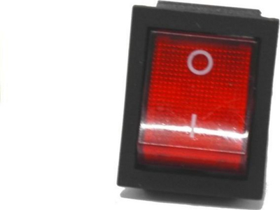Buton ndezje-fikje 4M për makinë lodër me bateri, on/off, i kuq