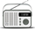 Radio portabël Eltra OLIWIA PLL, dixhitale, me alarm, gri e bardhë