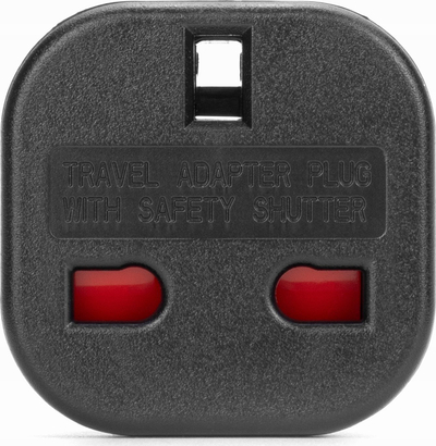 Adapter udhëtimi MONTIS MT122-C, prizë polake në prizë UK, i zi
