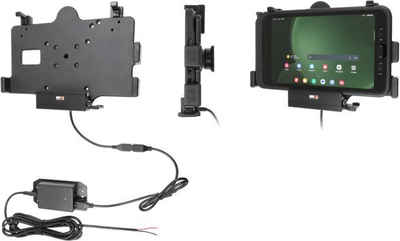 Mbajtëse tableti Brodit 713387, për Samsung Galaxy Tab Active 3 dhe 5, me karikim me Pogo Pins, e zezë