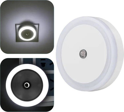 Lampë nate ZD104 LED, me sensor nate, 1W, e bardhë
