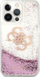 Mbulesë telefoni Guess Big 4G Liquid Glitter, për iPhone 13 Pro Max, silikon TPU, transparente rozë