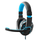 Kufje gaming Esperanza Crow EGH330B, me mikrofon, me kabllo, zi blu