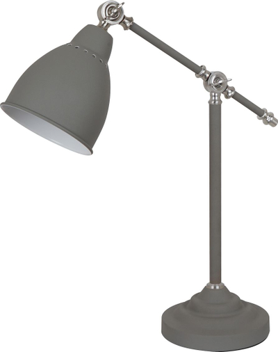 Lampë tavoline Netlighting stil industrial retro, 53 cm, E27 60W, gri satin