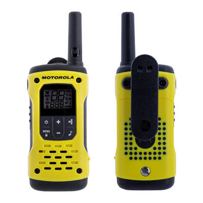 Walkie talkie Motorola T92 H2O, rezistent ndaj ujit, rreze deri 10 km, i verdhë