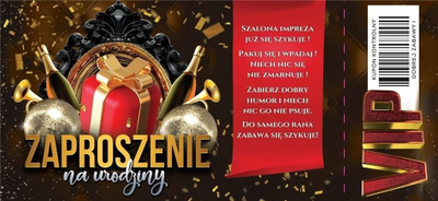 Ftesa ditëlindjeje Birthday Invitation, set 10 copë, letër 350g, shumëngjyrëshe