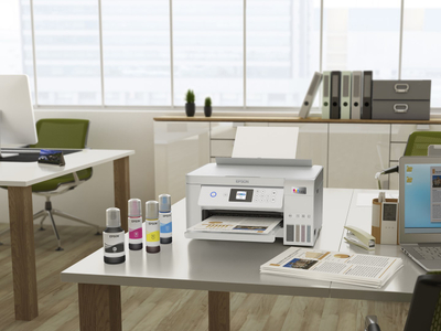 Printer multifunksional Epson EcoTank ET-2856, Inkjet A4, Wi-Fi, i bardhë
