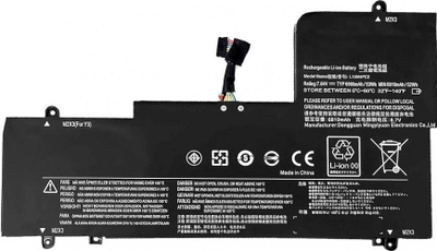 Bateri laptopi Lenovo, 53Wh, Lithium-ion, e zezë