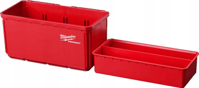 Kuti organizimi Milwaukee PACKOUT, polimer, 102x203x46 mm, e kuqe