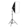 Set ndriçimi studio Puluz Softbox 50x70cm, LED 30W, me trekëmbësh