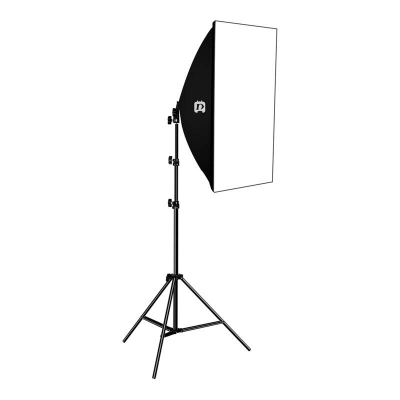Set ndriçimi studio Puluz Softbox 50x70cm, LED 30W, me trekëmbësh
