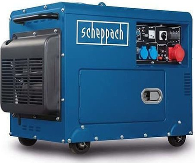 Gjenerator me naftë Scheppach SG5200D, 5000 W, AVR, i zi