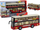 Lodër autobus Double Decker Leantoys, 1:16, drita dhe tinguj, i kuq