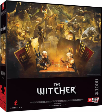 Puzzle Good Loot Gaming The Witcher Playing Gwent, 1000 copë, shumëngjyrëshe