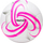 Top futbolli Avento High Gloss, numri 5, PVC, i bardhë me rozë fluor