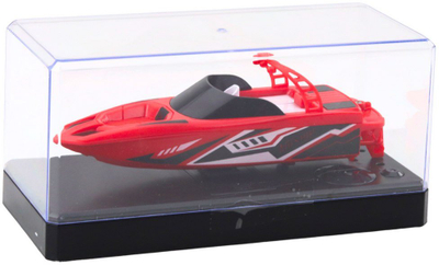 Varkë lodër me telekomandë RC Motorboat, 15cm, 2.4GHz, bardhë e kuqe