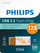 USB flash Philips USB C Click 128GB, USB C, portokalli