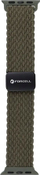 Rrip ore Forcell F-Design FA02 për Apple Watch, najlon magnetik, 42 44 45 49mm, jeshile ulliri e errët
